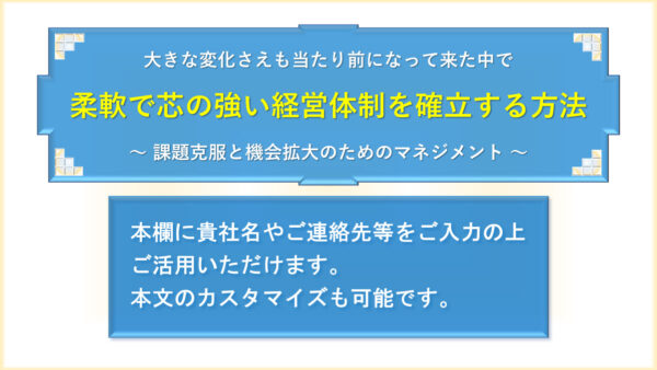 MAS(計画経営支援)契約促進ツールセット